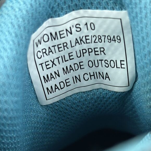 Eddie Bauer Crater Lake 287949 Women’s Sz 10 Gray Blue Lace Up Mid Hiking Boots - Picture 6 of 10